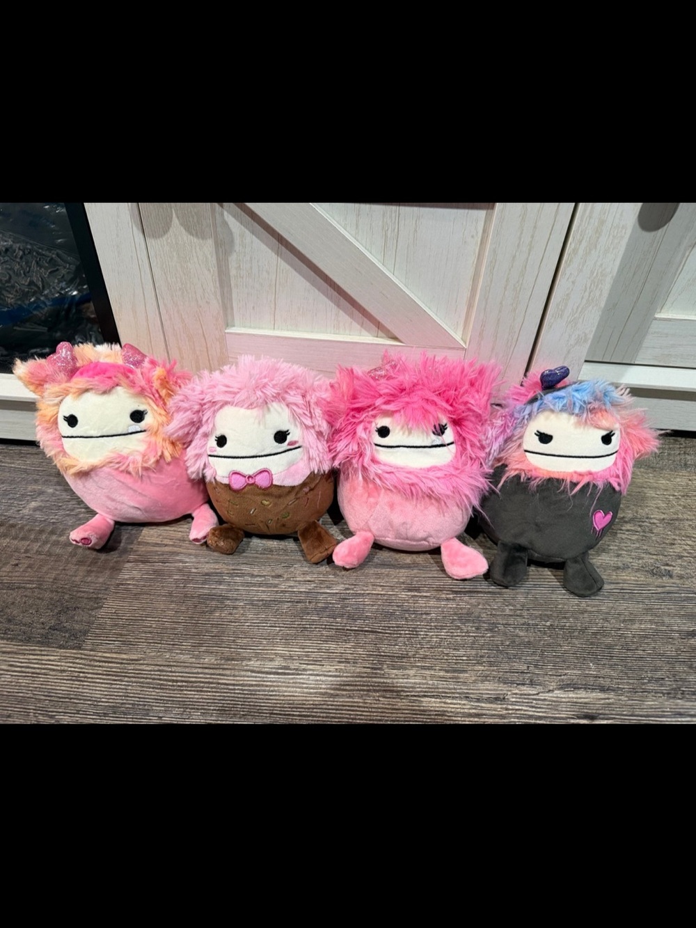 Squishmallows Pink Plush Monster Set with Multicolor Accents Bigfoot